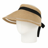 Womens Wide Brim Packable Sun Visor Summer Beach Hat SLV1280