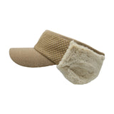 Winter Wool Warm Visor Earflap Hat Windproof Knit Cap SLV1370