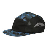 5 Panel Camper Hat Jockey Flat Bill Cap Meshed Camouflage