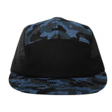 5 Panel Camper Hat Jockey Flat Bill Cap Meshed Camouflage TG21194