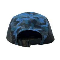 5 Panel Camper Hat Jockey Flat Bill Cap Meshed Camouflage TG21194