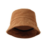 Corduroy Bucket Cotton Hat Travel Beach Outdoor Cap TGB1291