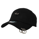 Baseball Cap Iron Ring Pierced K-Pop Hip Hop Hat