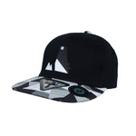 Snapback Hat Loopy Sheep Paper Fold Patch Geometry Pattern Flat Brim Cotton Baseball Cap