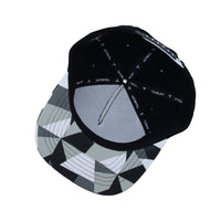 Snapback Hat Loopy Sheep Paper Fold Patch Geometry Pattern Flat Brim Cotton Baseball Cap TR21421