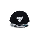 Ox Paper Fold Patch Geometry Pattern Cotton Snapback Hat Flat Brim Baseball Cap TR21484