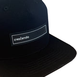 Crescendo Patch Snapback Hat Flat Brim Cotton Hiphop Adjustable Baseball Cap TR21524