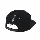 Snapback Hat Diamond Faux Leather Manhattan Patch Flat Brim Cotton Baseball Cap TR2934