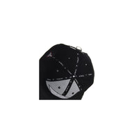 Snapback Hat Diamond Faux Leather Manhattan Patch Flat Brim Cotton Baseball Cap TR2934