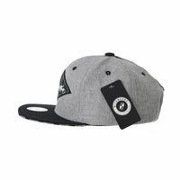 Snapback Hat Diamond Faux Leather Manhattan Patch Flat Brim Cotton Baseball Cap TR2934