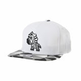 Snapback Hat Zebra Paper Fold Patch Geometry Pattern Flat Brim Cotton Baseball Cap TR2936