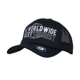 Lettering Embroidery Adjustable Snapback Mesh Trucker Hat