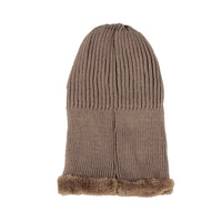 Winter Knit Visor Beanie Hat Fleece Face Mask Balaclavas XZX0070