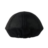 Vintage Cabbie Flat Cap Classic Faux Leather Gatsby Hat YT31290