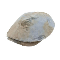 Cotton Distressed Newsboy Hat Washed Vintage Cabbie Gatsby Flat Cap