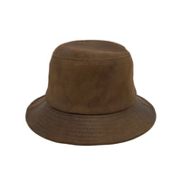 Faux Leather Packable Bucket Hat Fishing Boonie Cap YTB1356