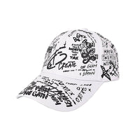 Cotton Adjustable Baseball Cap Graffiti Art Tattoo Graphic Hat YZ10135