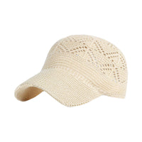 Summer Breathable Knit Hat Basic Baseball Cap Adjustable Size Dad Hats YZ10172