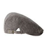 Cotton Flat Cap Herringbone Winter Warm Driving Hat YZ30102