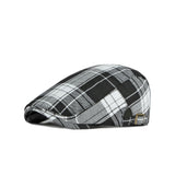 Adjustable Colorful Plaid Flat Cap Newsboy Cabbie Gatsby Golf Beret Hat