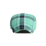 Adjustable Colorful Plaid Flat Cap Newsboy Cabbie Gatsby Golf Beret Hat YZ30109