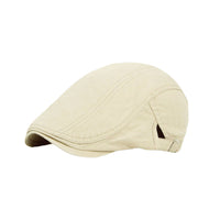 Twill Cotton Newsboy Cap Flat Cap Ivy Gatsby Golf Cabbie Hat YZ30139