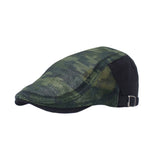 Cotton Military Camouflage Newsboy Summer Mesh Flat Cap Ivy Gatsby Hat YZ30152