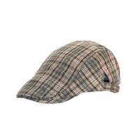 Check Newsboy Hat Gatsby Cotton Hat Cabbie Driving Hunting Golf Flat Cap