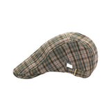 Check Newsboy Hat Gatsby Cotton Hat Cabbie Driving Hunting Golf Flat Cap YZ30183