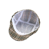Check Newsboy Hat Gatsby Cotton Hat Cabbie Driving Hunting Golf Flat Cap YZ30183