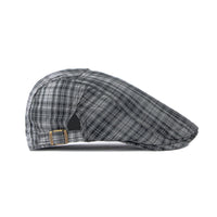 Check Newsboy Hat Gatsby Cotton Hat Cabbie Driving Hunting Golf Flat Cap YZ30183