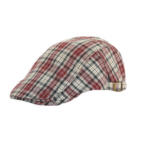 Check Newsboy Hat Gatsby Cotton Hat Cabbie Driving Hunting Golf Flat Cap YZ30183