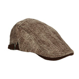 Cotton Twill Newsboy Cap Flat Cap Ivy Gatsby Golf Cabbie Hat YZ30207