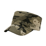 Cadet Cap Military Army Hat Army Style Flat Top Cap Adjustable Cotton Sports Hat YZ40198