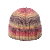 Gradient Color Ribbed Knit Beanie Hat Watch Cap Slouchy Skull Cap YZ50212
