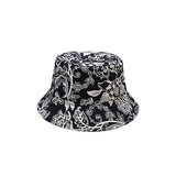 Cotton Reversible Bucket Hat Colorful Tropical Print Double Side Wear Fisherman Cap