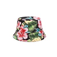 Cotton Reversible Bucket Hat Colorful Tropical Print Double Side Wear Fisherman Cap YZB0120