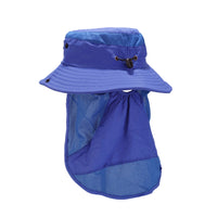Kids Boys Girls Long Neck Flap Safari Cap Boonie Fishing Summer Bucket Hat YZB0164