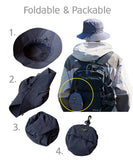 Waterproof Fishing Hunting Summer Bucket Cap Packable Travel Sun Hat YZB0181