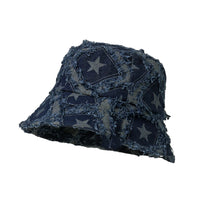 Frayed Bucket Hat Outdoor Fishing Boonie Cap Distressed Sun Cap Packable Hat YZB0211