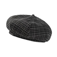 Cotton Check Beret Hat French Art Basque Beret Tam Beanie Hat YZF0199