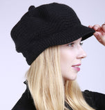 Winter Knit Newsboy Caps Lady Warm Baker Beanie Hat YZG0081