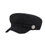 Tweed Baker Boy Hat Newsboy Beret Cap Cotton Cabbie Sailor Hat
