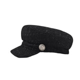 Tweed Baker Boy Hat Newsboy Beret Cap Cotton Cabbie Sailor Hat YZG0220