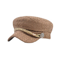 Tweed Baker Boy Hat Newsboy Beret Cap Cotton Cabbie Sailor Hat YZG0220