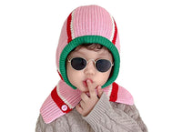 Baby Girls Boys Winter Hat - Toddler Knitted Hood Scarf Beanies Hat YZJ0231