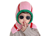 Baby Girls Boys Winter Hat - Toddler Knitted Hood Scarf Beanies Hat YZJ0231