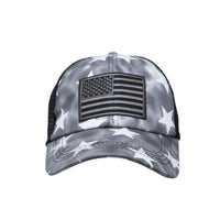 Baseball Cap American Flag Mesh Trucker Ponytail Hat YZM0087