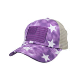 Baseball Cap American Flag Mesh Trucker Ponytail Hat YZM0087