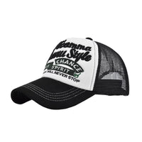 Mesh Trucker Hat Sport Baseball Cap Adjustable Suede Brim Visor Unisex Golf Dad Hat YZM0163